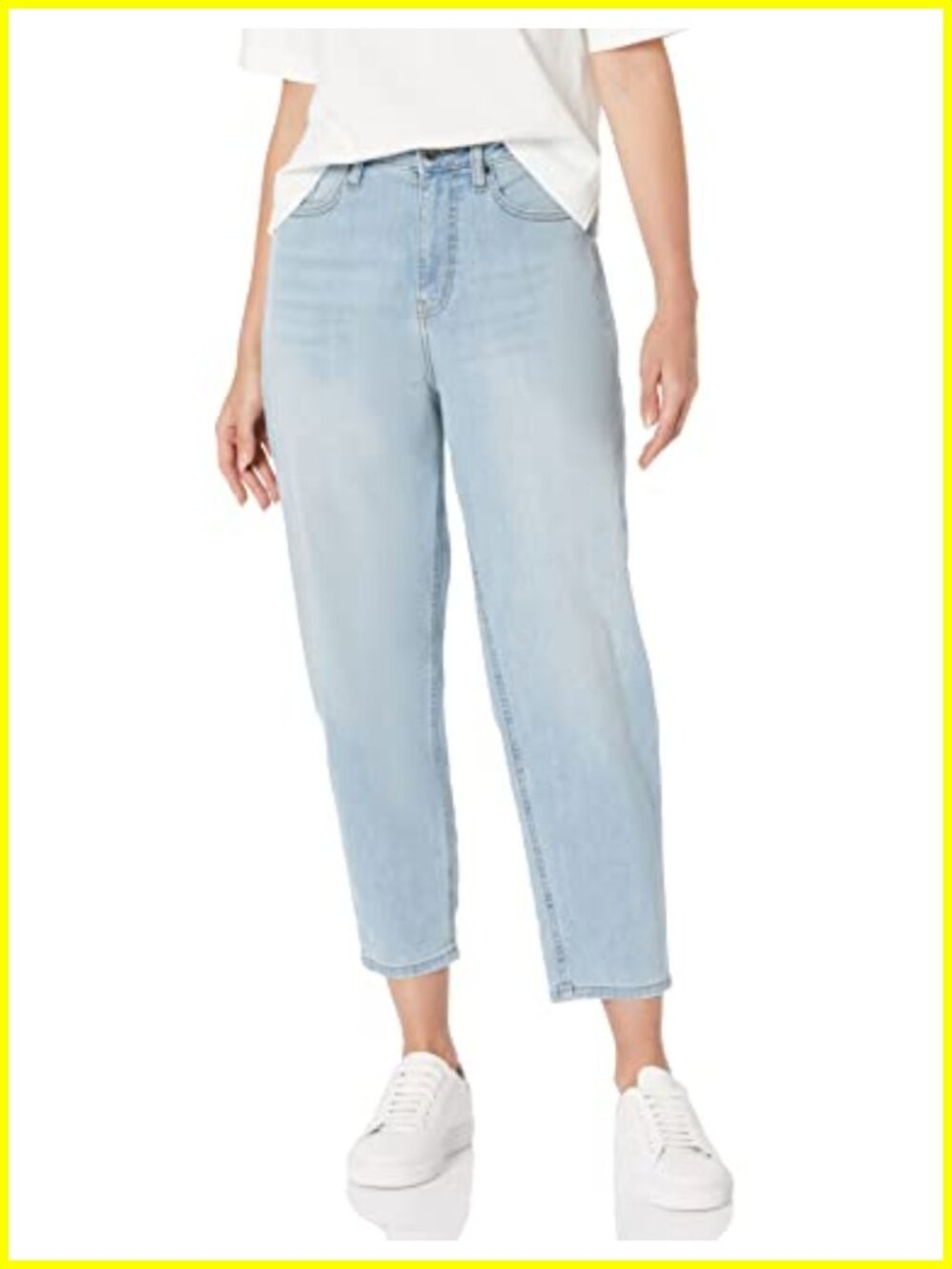 Women's High-Rise Relaxed Tapered Ankle Jeans - Stretch Denim